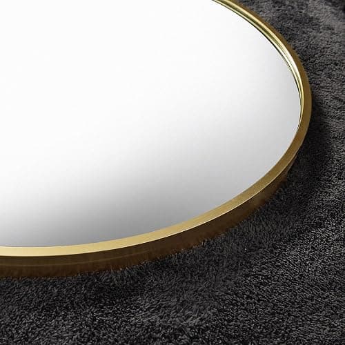 Otlsh 77" x 38" Arched Floor Mirror, Gold Aluminum Frame, Standing/Leaning or Wall Mount, Modern Home Decor thumbnail 5
