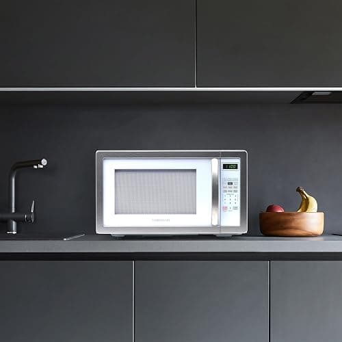 Farberware 1.1 Cu. Ft. Countertop Microwave Oven – 1000 Watts Power, Auto Cook Settings, Defrost, Easy Clean and Child Safety Lock - White Platinum thumbnail 7