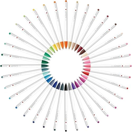 Clickart Water-Based Markers, 36 Colors, Case Included thumbnail 8