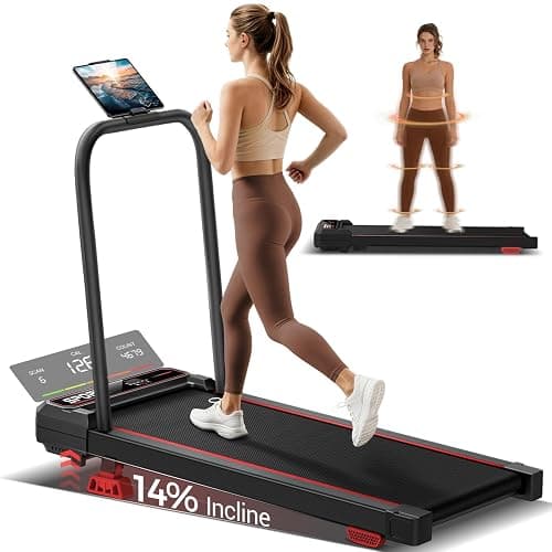 CURSOR FITNESS Walking Pad with Vibration Plate with 14% Incline | 3.0HP Quiet Motor 3 Adjustable Vibration Modes 265LBS Capacity with Remote Control & LED Display Under Desk Office - Image 1