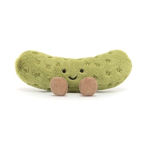 Jellycat Amuseables Pickle Stuffed Toy, 6 inches - Vegetable Plush - Fun Gift Idea thumbnail 5