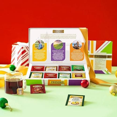 Twinings Tea Classics Collection Gift Box Variety Sampler, 48 Tea Bags (Pack of 1), Enjoy Hot or Iced, Includes Black, Herbal, Green, & Chai Teas thumbnail 4