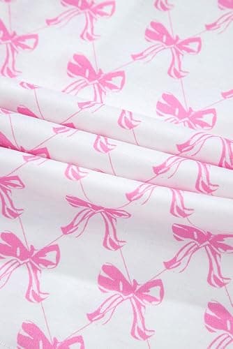 KevaMolly Womens Christmas Lounge Sets Candy Cane Print Pocketed Knotted PJ Set Short Sleeve Xmas Top and Shorts thumbnail 5