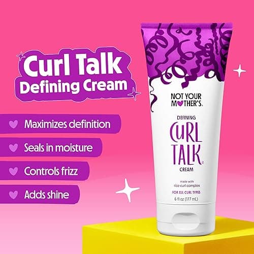 Not Your Mother's Curl Talk Frizz Control Sculpting Gel, Defining Cream, and Refreshing Curl Foam (3-Pack) - 6 and 8 fl oz - Formulated with Rice Curl Complex - For All Curly Hair Types thumbnail 6