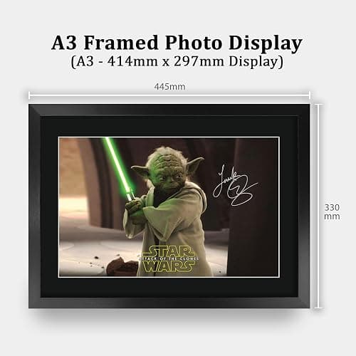 HWC Trading Star Wars Episode 2 - Attack of the clones Scene 3 Gifts Printed Signed Autograph Picture for Movie Memorabilia Fans - 16" x 12" Framed thumbnail 2