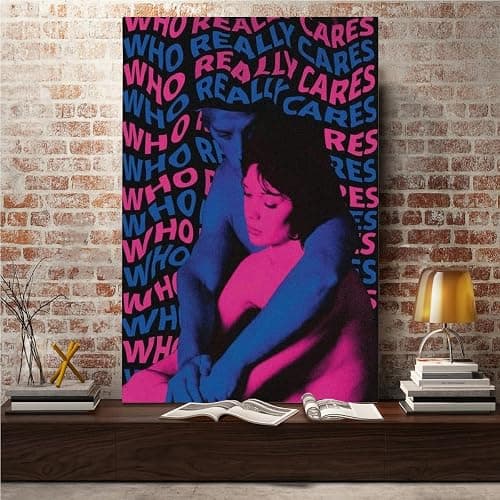 LaBdip Tv Girl Poster Who Really Cares Posters Album Cover Canvas Poster Wall Art Decor Print Picture Paintings for Living Room Bedroom Decoration Unframed 12x18inch thumbnail 5