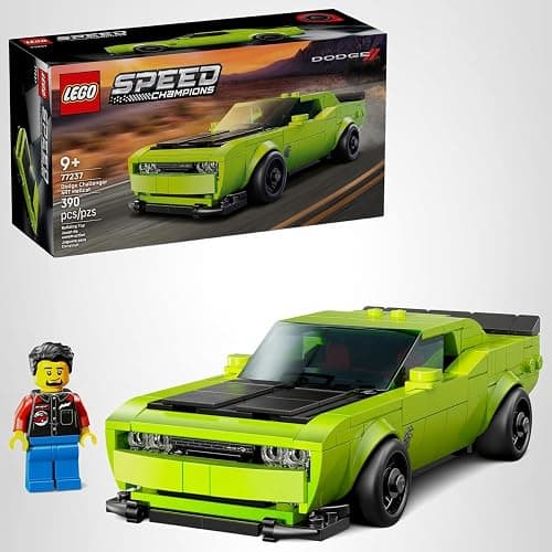 LEGO Speed Champions Dodge Challenger SRT Hellcat Sports Car Toy - Building Set for Learning, Play and Display - Kids Toy for Boys and Girls, Ages 9+ - Birthday Gift Idea for Race Car Fans - 77237 thumbnail 7