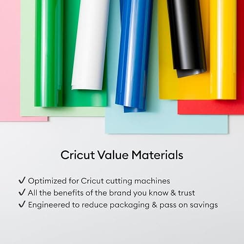 Cricut® Value Iron-On, Rainbow Sampler - 12 in x 12 in (40 ct)- HTV Heat Transfer Vinyl thumbnail 6