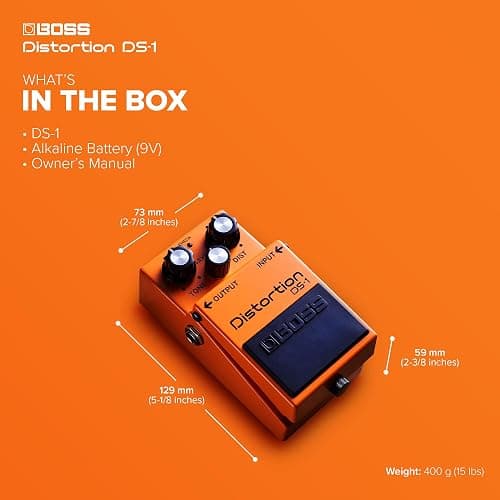 BOSS DS-1 Distortion | Compact Distortion Pedal | The Benchmark in Guitar Distortion | Hard-edged Attack & Smooth Sustain | Wide Tone Range thumbnail 6