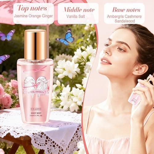 Women Perfume Gift Set - Eau de Parfum for Women, Body Spray, Body Gel, Shower Gel & Body Lotion, Sweet Floral Scent, Travel Friendly, Pamper Gifts Set, Birthday Valentine's Day Mother's Day Gifts thumbnail 5