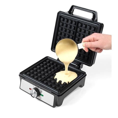 Salter Waffle Maker Machine – Non-Stick Dual Waffle Iron Plates, Deep Fill Belgian & American Waffle Machine, Adjustable Temperature Control, Cool Touch Handle, Savoury Snacks & Desserts, 1600W thumbnail 9