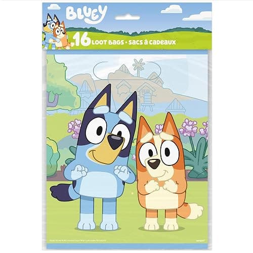 Bluey Goodie Bags for Party Favors | 16 Pack - Image 1