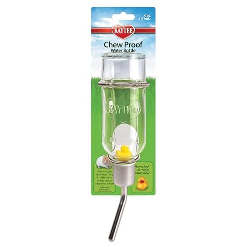 Kaytee Chew-Proof Water Bottle for Pet Hamsters, Gerbils and Rats, 6 oz - Image 1