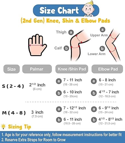 Soft-Style Kids Knee and Elbow Pads with Bike Gloves, Flexible Impact-Resistant Gear for Ages 2-11, Designed for Balance Bikes, Roller-Skating, and Skateboarding - Small - (2nd Gen) Snow Camo thumbnail 5