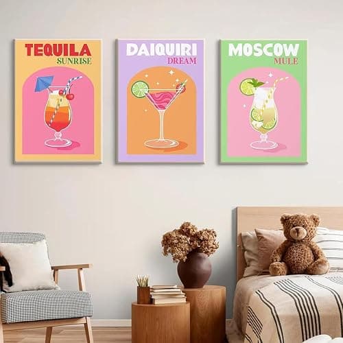DAZZLEDOTS 6 Pack Diamond Art Kits for Adults, Cocktail Diamond Painting 5D Diamond Art Kits for Beginners Retro Cocktail DIY Full Drill Paint by Diamonds Dot Gem Art for Home Wall Decor 12x16Inch thumbnail 6