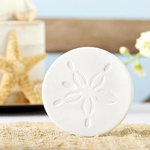 Kate Aspen by The Shore Sand Dollar Coaster – Coastal Decor & Beach Wedding Favors, Bridal Shower Gifts, Nautical Party Favors, Beach Themed Decor, One Coaster thumbnail 2