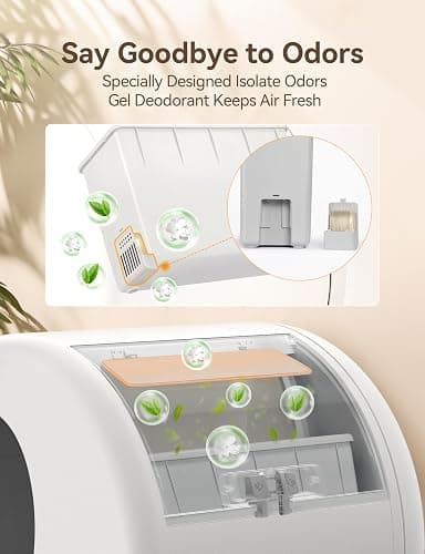MeoWant Pet Odor Eliminator- 30-Day Continuous Automatic Cat Litter Box Odor Deodorant Gel Only Suitable for MW-SC01 / MW-SC02/MW-LB02 Cat Litter Box (6Pcs) thumbnail 3