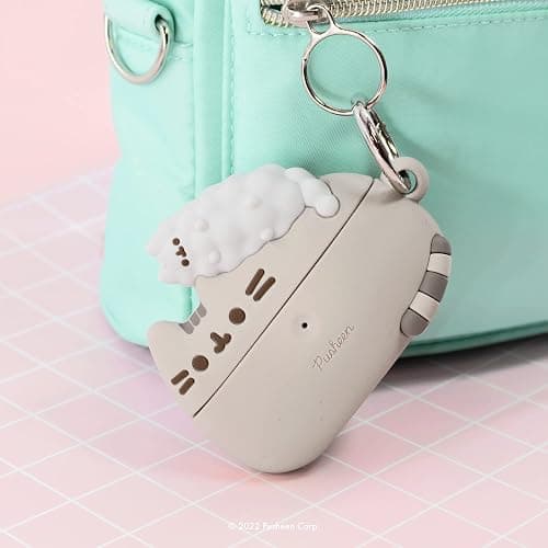 iFace x Pusheen The Cat [ Compatible with AirPods Pro ] Cute Case - Silicone Protective Cover [Carabiner Clip Included] [Wireless Charging Compatible] - Pusheen & Stormy thumbnail 4