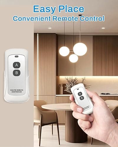 Smart Light Switch with Bluetooth Remote, Single Pole One-Way WiFi Wall Switch, Smart Life App & Voice Control, Compatible with Alexa & Google Assistant, Neutral Wire Required, No Hub Needed thumbnail 3