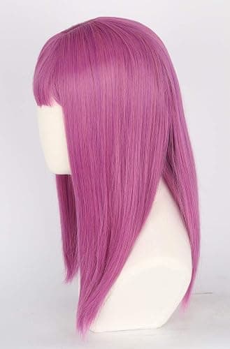 Topcosplay Purple Long Cosplay Wig Halloween Costumes Wigs for Child thumbnail 4