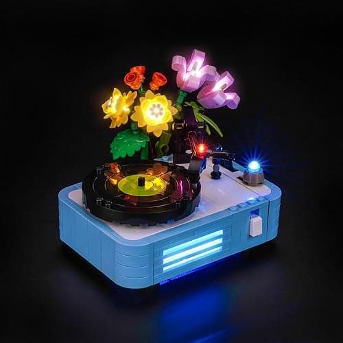 BRICKSHINING LED Lighting Compatible with Lego Record Player with Flowers 31172 - JUST Lights, Light Kit Compatible with Lego 31172, NOT Included The Model Set thumbnail 7