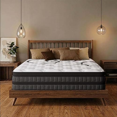 Luxysea Full Size Mattress 12 Inch Full Mattress Hybrid with Memory Foam and Pocket Springs for Motion Isolation Breathable and Cooling Comfort Medium Firm Support Fiberglass Free 365-Night Trial - Image 1