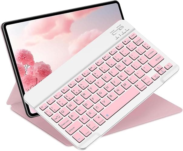 NOOX Bluetooth Keyboard for iPad 10th Generation, iPad Pro 13/12/11/10/9/8/7 inch, iPad Air 13/11th Gen, iPad mini, Tablets, etc. - Slim Wireless Portable Travel Office Computer Accessories - Image 1