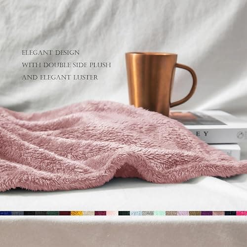 Exclusivo Mezcla Plush Fuzzy Fleece Throw Blanket Extra Large, Super Soft thumbnail 7