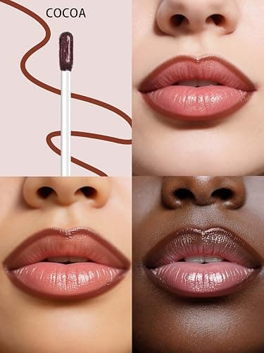 QCMME Lip Stain Peel Off Lip Liner Stain with Tweezer, Long Lasting Matte Lip Tint Tattoo, Highly Pigmented Color Lip Makeup, Waterproof Lipstick, Transfer-proof Lipstain for Women, Cocoa thumbnail 2