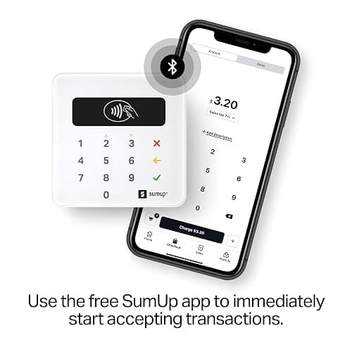 SumUp Plus Card Reader, Bluetooth - NFC RFID Credit Card Reader for Smartphone thumbnail 6