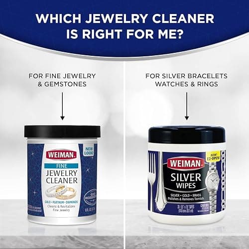 Weiman Fine Jewelry Cleaner Liquid with Cleaning Brush – Restores Shine & Brilliance to Gold, Platinum, Precious Gemstones & Diamond Jewelry, 6 Oz thumbnail 7