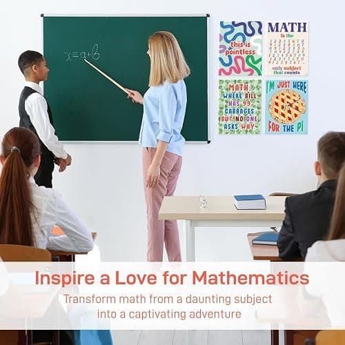 S&O Math Posters for Elementary School - Arithmetic Classroom Displays - Learning Space Prints for Mathematics - Number Charts for Middle Institute - Study Section Decor - Inspirational Notices - 10PC thumbnail 2