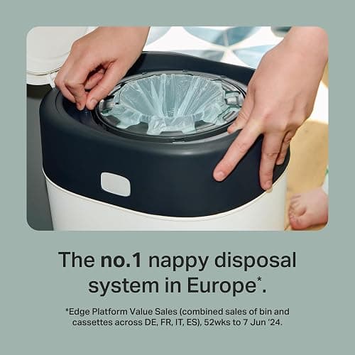 Tommee Tippee Twist and Click Advanced Nappy Bin Original Refill Cassettes, Exclusive Pack of 4, each 10.5 metres, for Easy refill and Great value, 4 X 10.5m (pack may vary) thumbnail 3