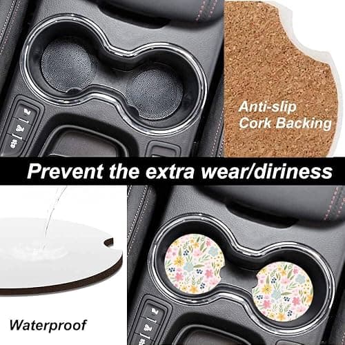 Absorbent Car Cupholder Coaster thumbnail 3