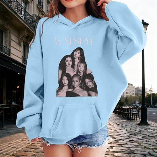 KATSEYE Kids Sweatshirt - Katseye Beautiful Chaos 2025 Tour Shirts, Global Girls Group Fan Concert Style T-Shirt Sweater thumbnail 2