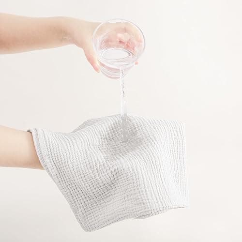 Susurration Muslin Cloths for Baby, 100% Cotton Baby Muslin Squares Cloths for Newborn Boy and Girl, Soft, Breathable and Extremely Absorbent Baby Muslin Burp Cloths, 60 x 60 cm, 8 Pack thumbnail 5
