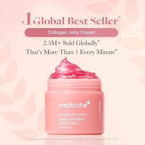 medicube Collagen Jelly Cream- Niacinamide & Freeze-Dried Hydrolyzed Collagen - Boosts skin's barrier hydration and gives 24h Glow & Lifted Look - Korean skincare (1.69 Fl Oz (Pack of 1)) thumbnail 2