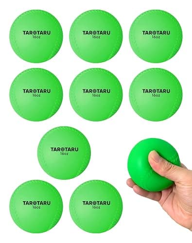 Tarutaru Weighted Balls for Baseball & Softball [9 Pack, 16 oz] Practice Heavy Ball for Hitting, Batting & Pitching Training, Improve Power and Mechanics, 2.85inch - Image 1