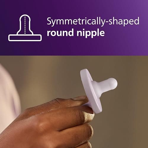 Philips Avent Soothie Baby Pacifier for 0-3 Months, BPA-Free, 4-Pack | Supports Natural Suckling, Medical Grade Silicone, Hospital-Grade Sterilization, One-Piece Design, Lilac/Pink, SCF190/70 thumbnail 7