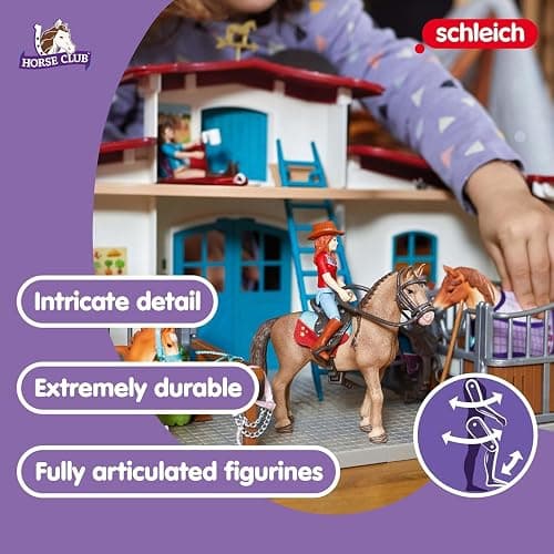 Schleich Horse Club - 115Pc Lakeside Riding Center - Kids Ages 5+ | 42567 | Horse Figurine, Equestrian Toy for Girls 5+, Realistic Horse Toy, Screen-Free Imaginative Pretend Play, Party Gifts thumbnail 5