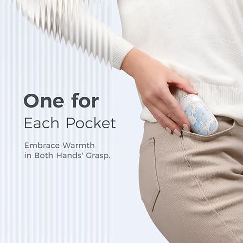 OCOOPA Magnetic Rechargeable Hand Warmers 2 Pack, Ultrathin Electric Handwarmers, Portable Pocket-Sized Heater, for Men, Women Purse Must Haves, Union UT3 Lite thumbnail 7