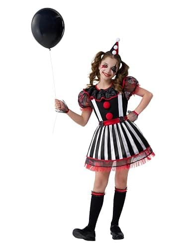Spooktacular Creations Clown Costume for Girls, Halloween Evil Clown Costume for Kids, Halloween Role Play & Dress Up thumbnail 3