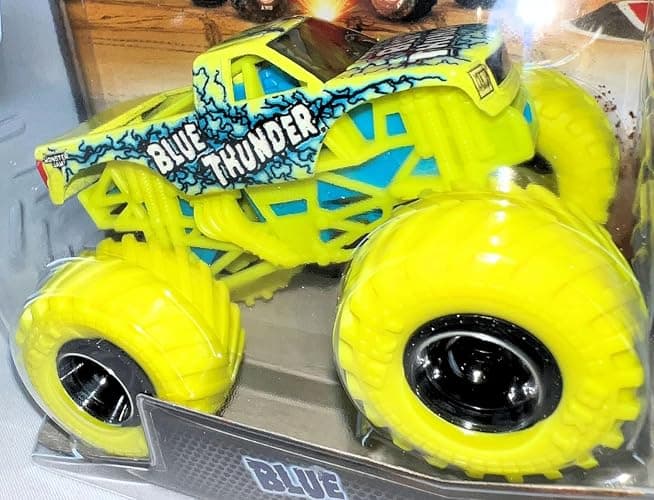 Monster Jam 2024 Spin Master 1:64 Diecast Truck Series 34 (Blue Thunder Over Charged) thumbnail 2