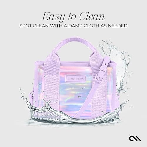 Case-Mate Soap Bubble Jelly Stadium Bag for Women - Clear Tote Bag for Stadium Events - Iridescent Mini Purse with Crossbody Strap - Water-Resistant Tote Handbags for Keys, Phone, Wallet & Sunglasses thumbnail 6
