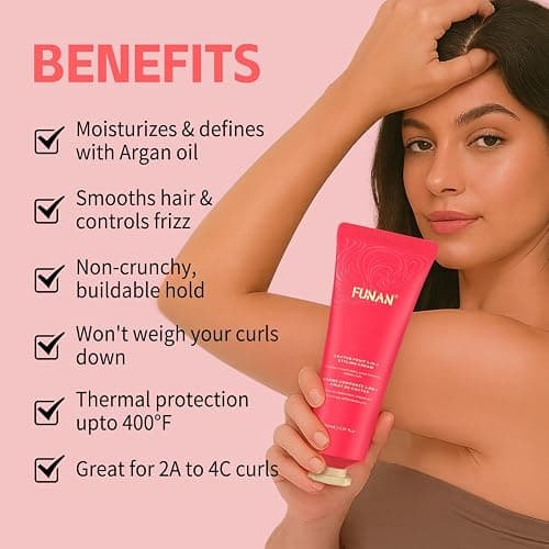 Cactus Fruit 3-In-1 Styling Cream - Smooth Styles, Prep Shiny Blowouts, Defines Curls (150ml), No Chemical Flavors Fly Away Hair Tamer. thumbnail 3