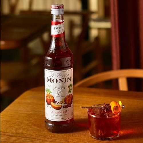 MONIN Premium Pumpkin Spice Syrup 1L for Coffees, Frappes and Cocktails. Vegan-Friendly, Allergen-Free, 100% Natural Flavours and Colourings. Perfect for Pumpkin Spice Lattes thumbnail 7