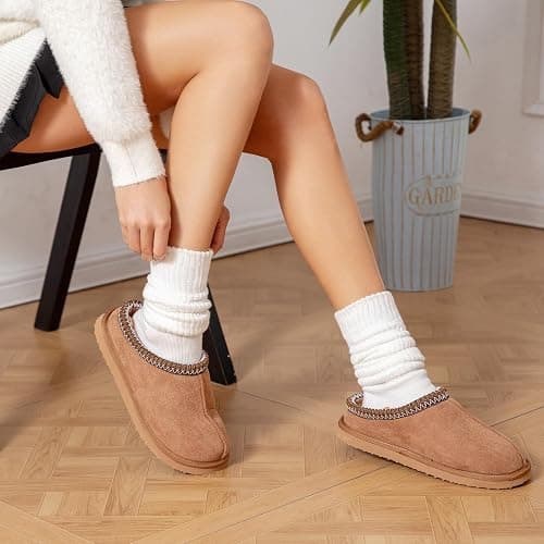 Gdazzio Women's Slippers Fuzzy Cozy Short Ankle Shoes Indoor and Outdoor Mules Furry Warm House Slippers for Woman Cute Fluffy Clogs thumbnail 5