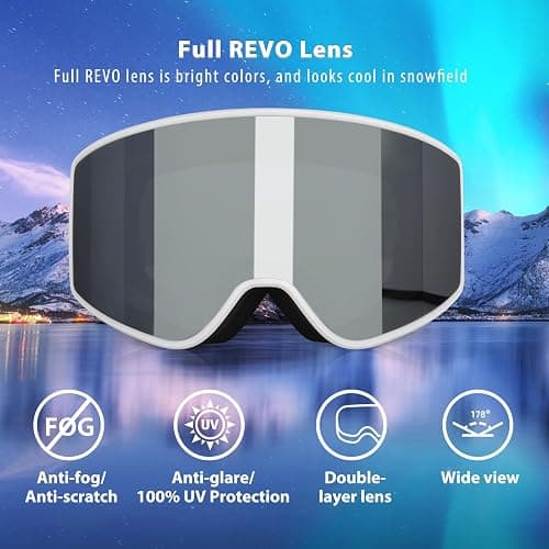 EXP VISION Ski/Snowboard Goggles Parent-child Snow Goggles Over Glasses for Men, Women Youth Kids thumbnail 2