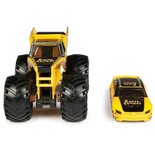Monster Jam Official 1:64 Scale Diecast 2-Pack Series 5 Monster Truck and Race Car: Earth Shaker thumbnail 5
