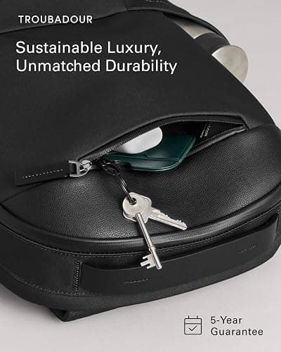 Troubadour Apex 3.0-22L Premium Laptop Backpack - Ergonomic & Water Resistant - Designed for Work and Travel - Black thumbnail 4